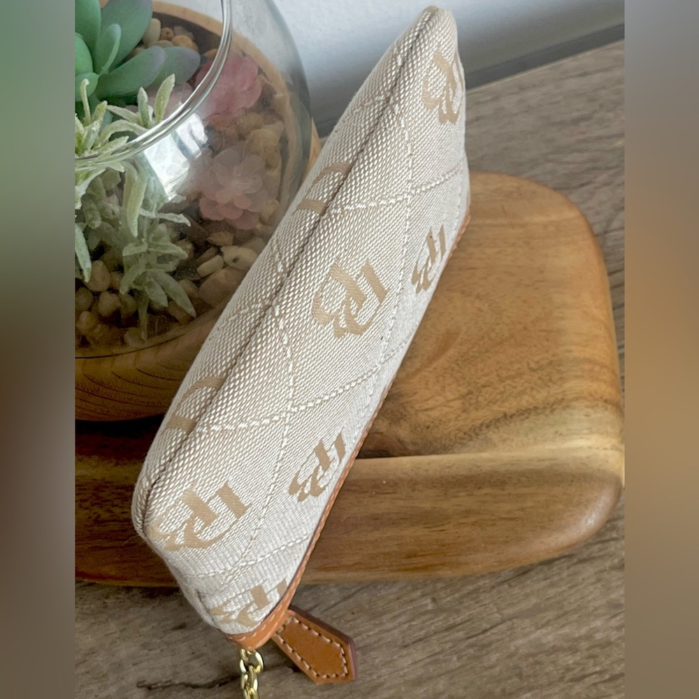 Dooney & Bourke Beige and Tan Wristlet - Picture 9 of 12